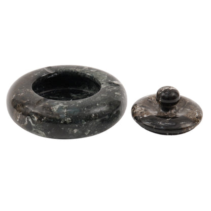 Marble Ash Tray with Lid - 12.5cm