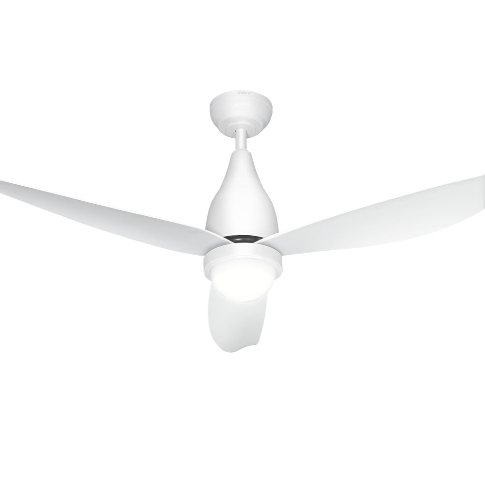 Devanti 52'' Ceiling Fan DC Motor LED Light Remote Control - White ...