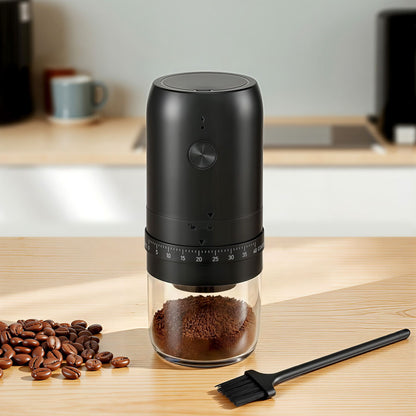 Devanti Electric Coffee Grinder USB-C Rechargeable Portable Coffee Bean Grinder With 40...