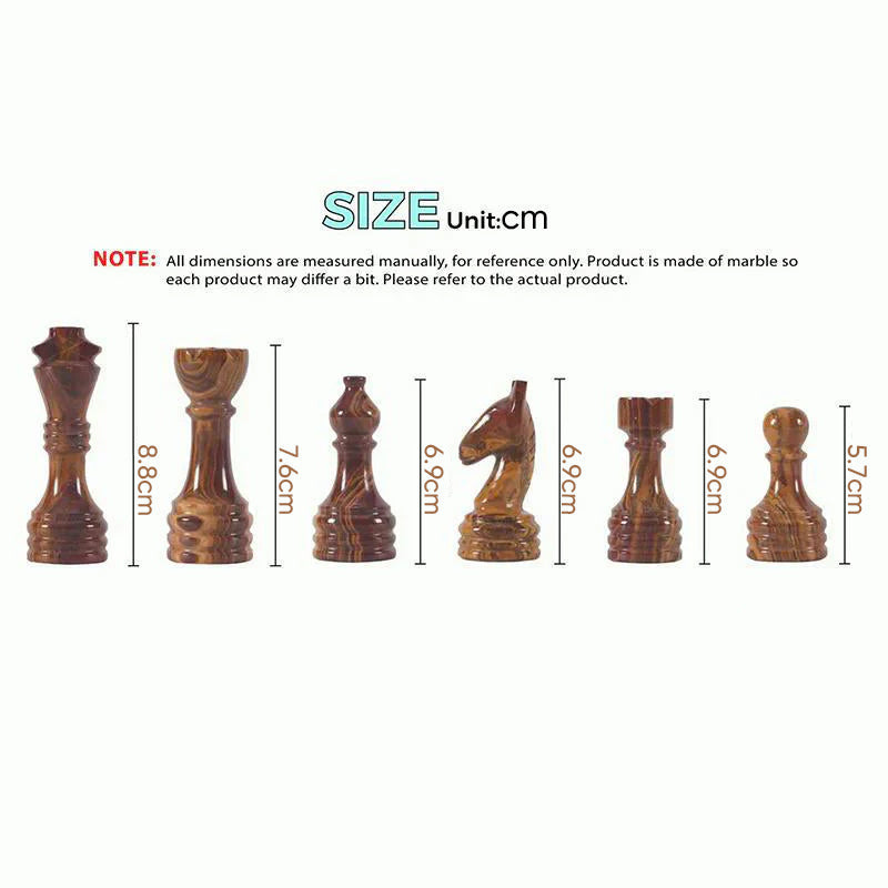 Chess Figures – Red & Coral