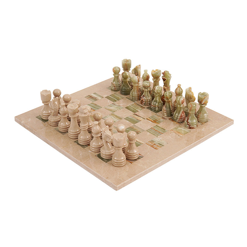Marble Chess Set 30cm – Green & Verona