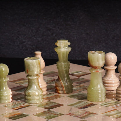 Marble Chess Set 30cm – Green & Verona