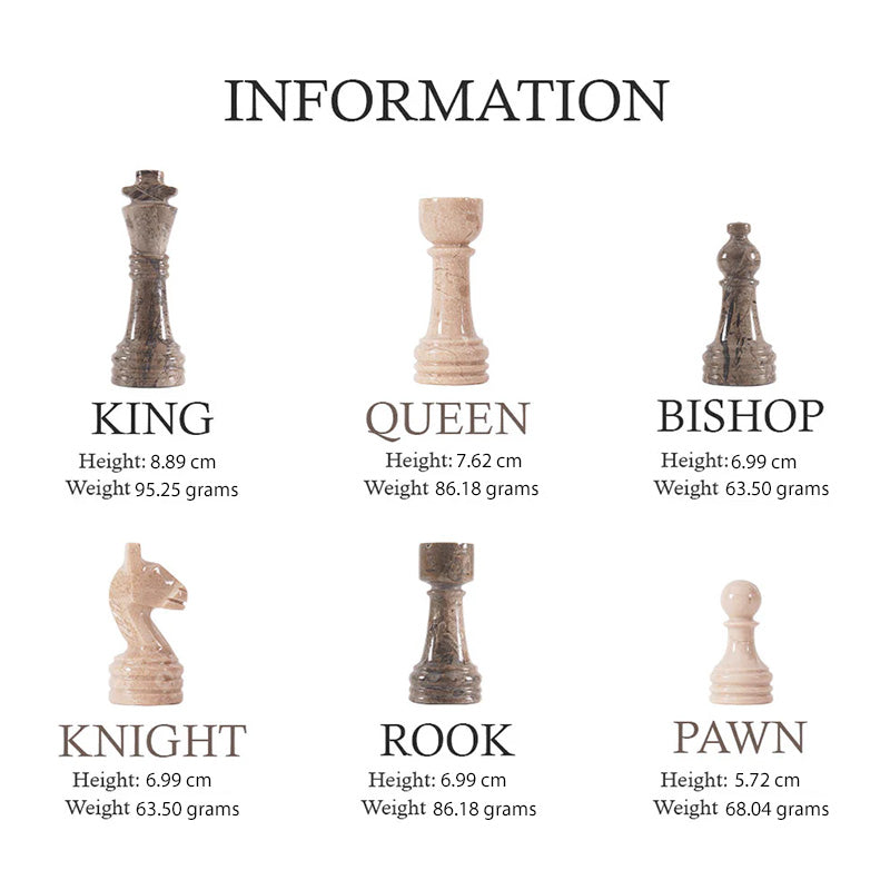 Marble Chess Set 38cm – Oceanic & Verona