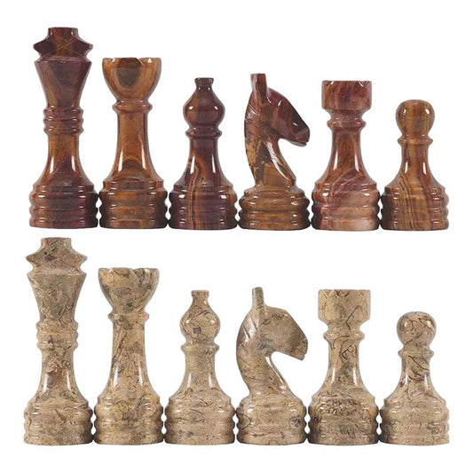Chess Figures – Red & Coral