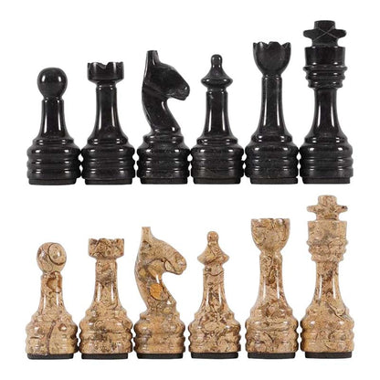 Chess Figures – Black & Coral