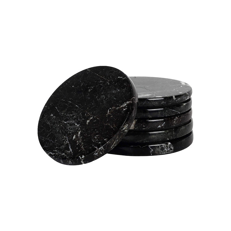 Marble Round Coaster - Set of 6
