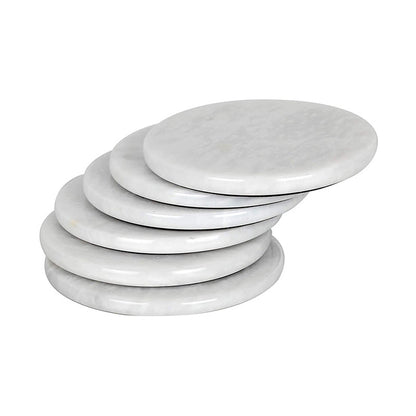 Marble Round Coaster - Set of 6