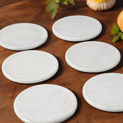Marble Round Coaster - Set of 6