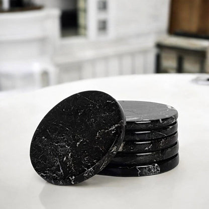 Marble Round Coaster - Set of 6