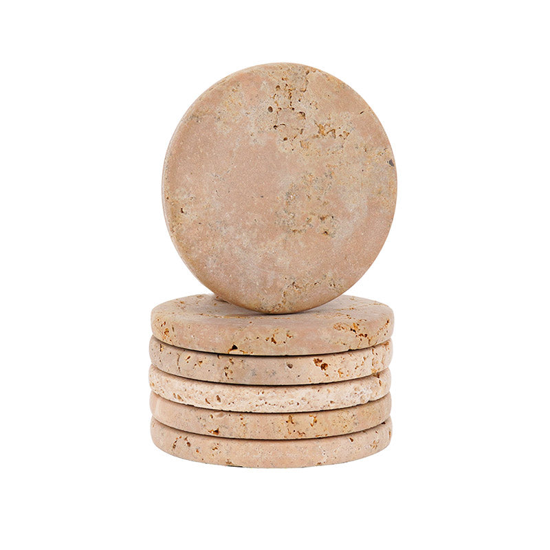 Marble Round Coaster - Set of 6