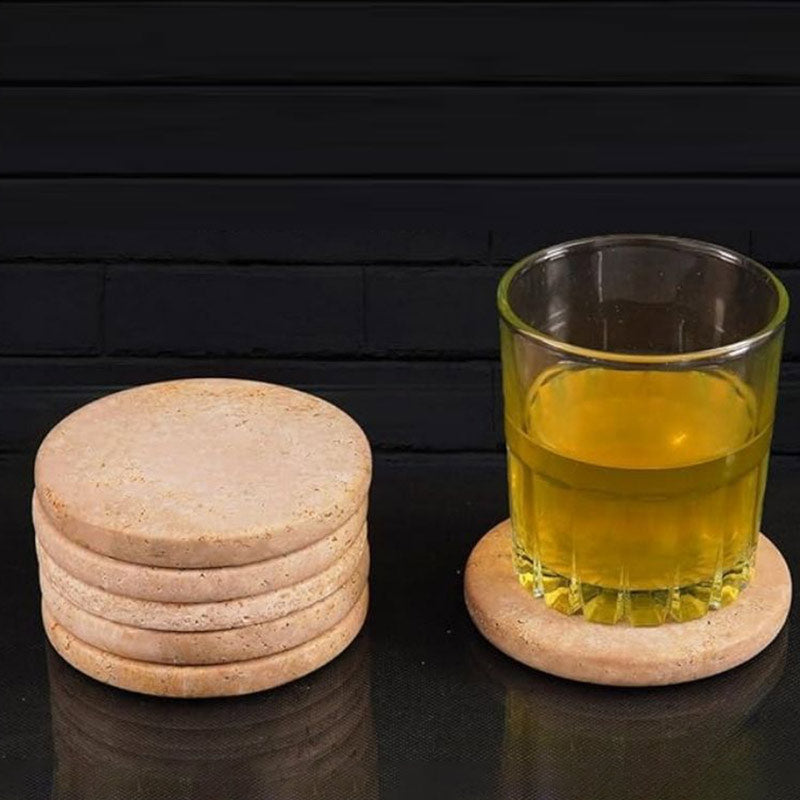 Marble Round Coaster - Set of 6