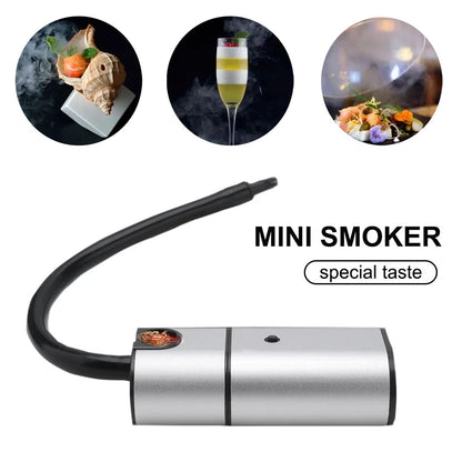 Smoke Infuser Gun with Dish Cover Dome — Cold Smoker for Cocktails, Cheese & Meat