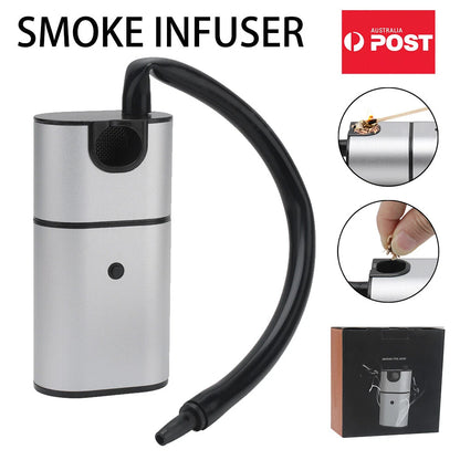 Smoke Infuser Gun with Dish Cover Dome — Cold Smoker for Cocktails, Cheese & Meat