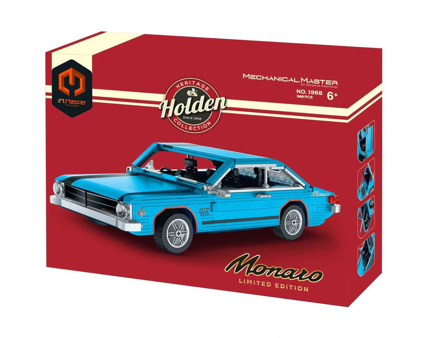 Holden HK Monaro Brick Model Kit - Blue - 960 Pieces (Limited Edition)