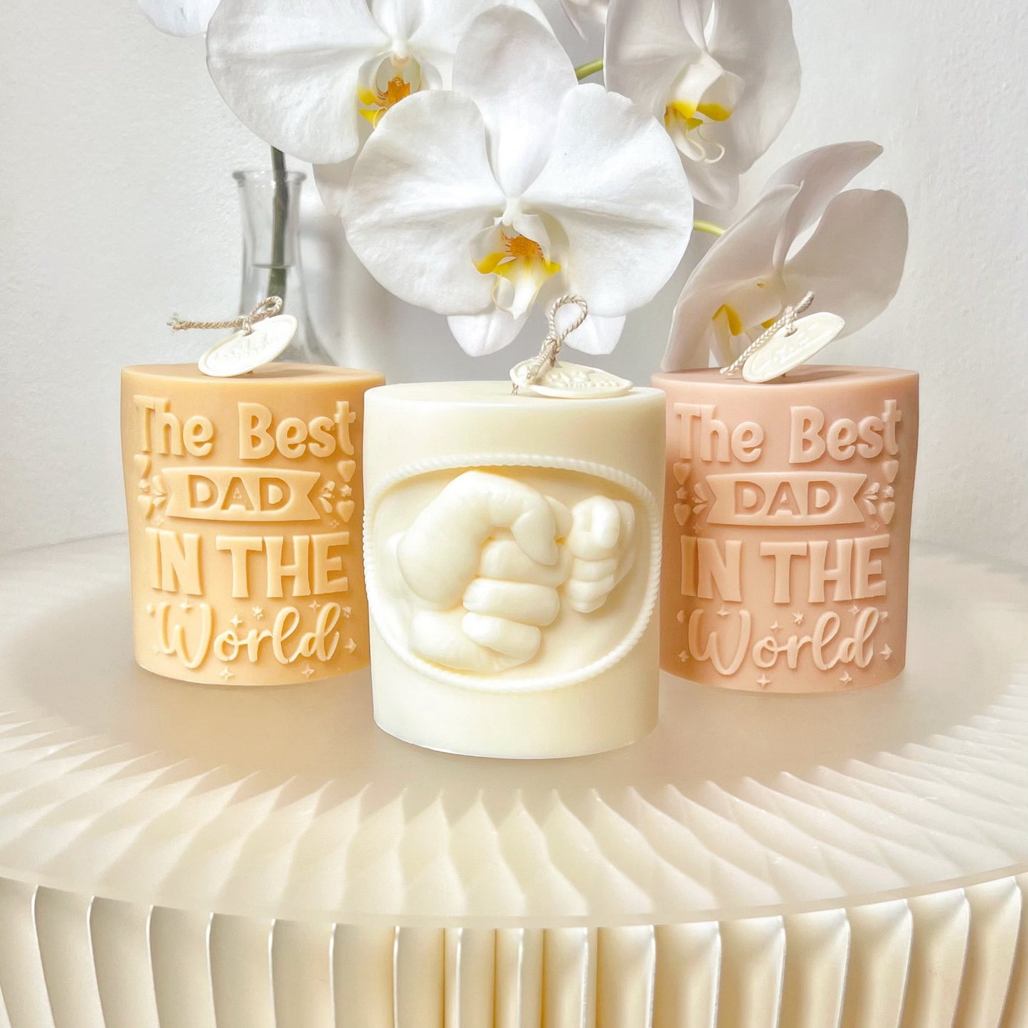 World's Best Dad Scented Soy Pillar Candle