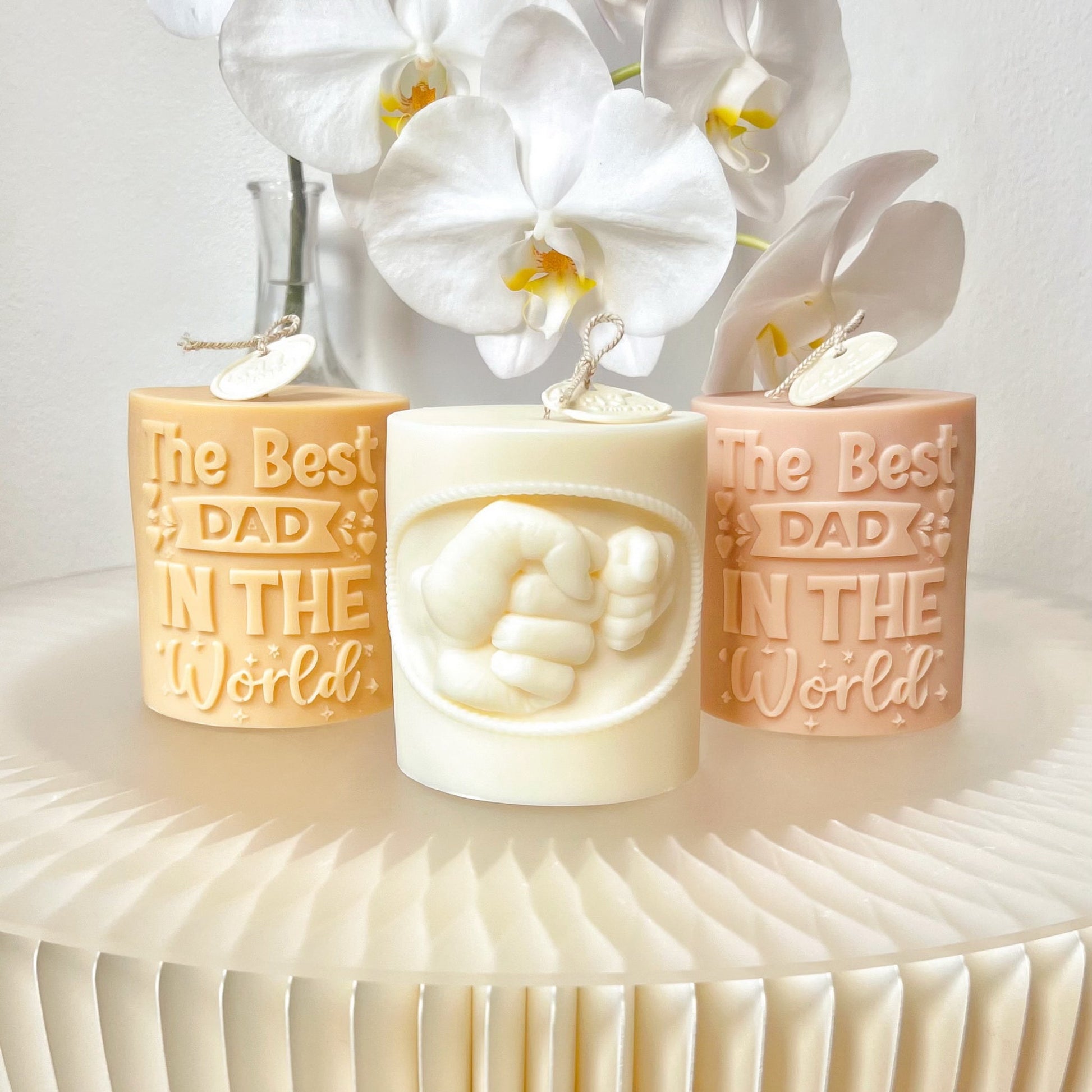 World's Best Dad Scented Soy Pillar Candle