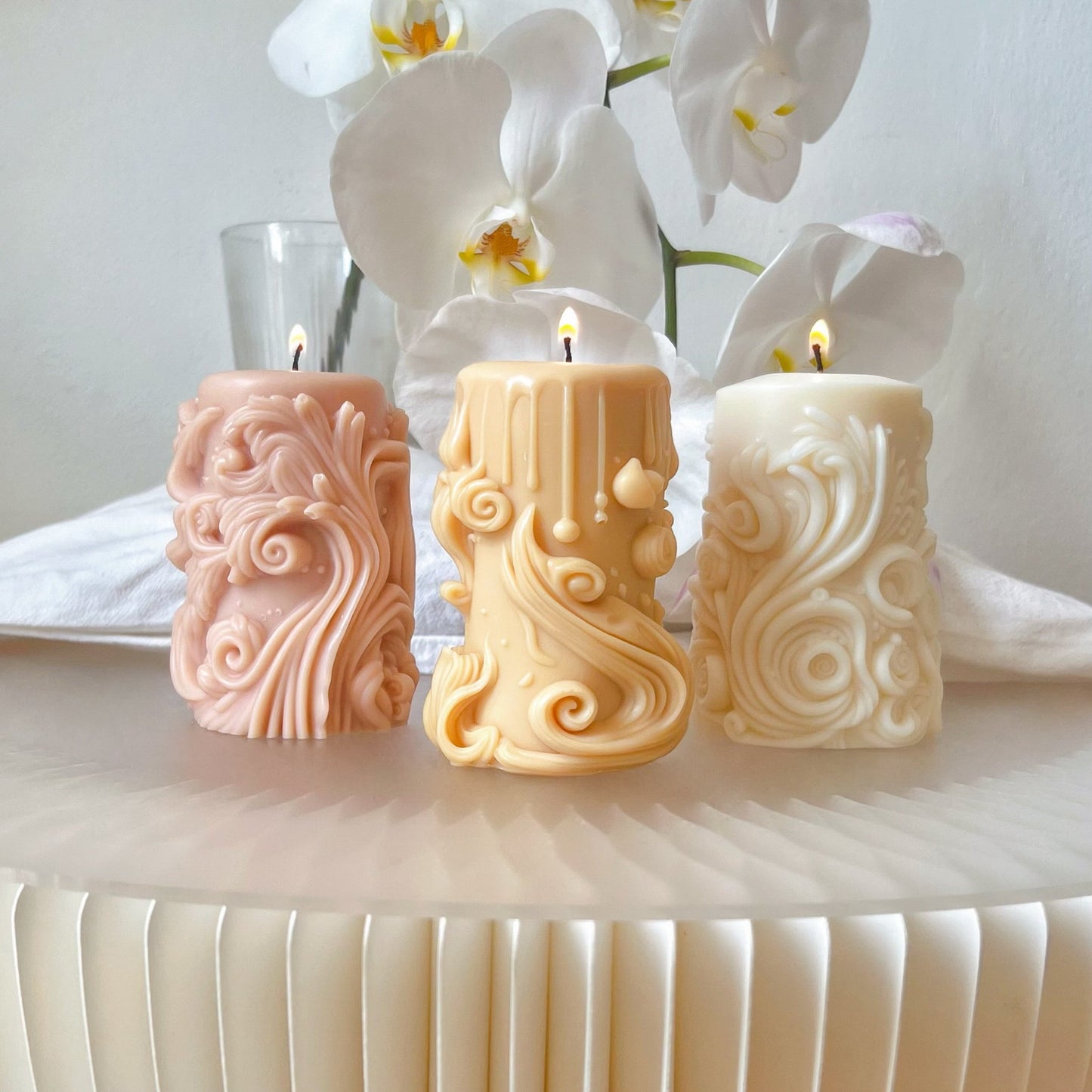 Magic Plant Scented Soy Pillar Candle