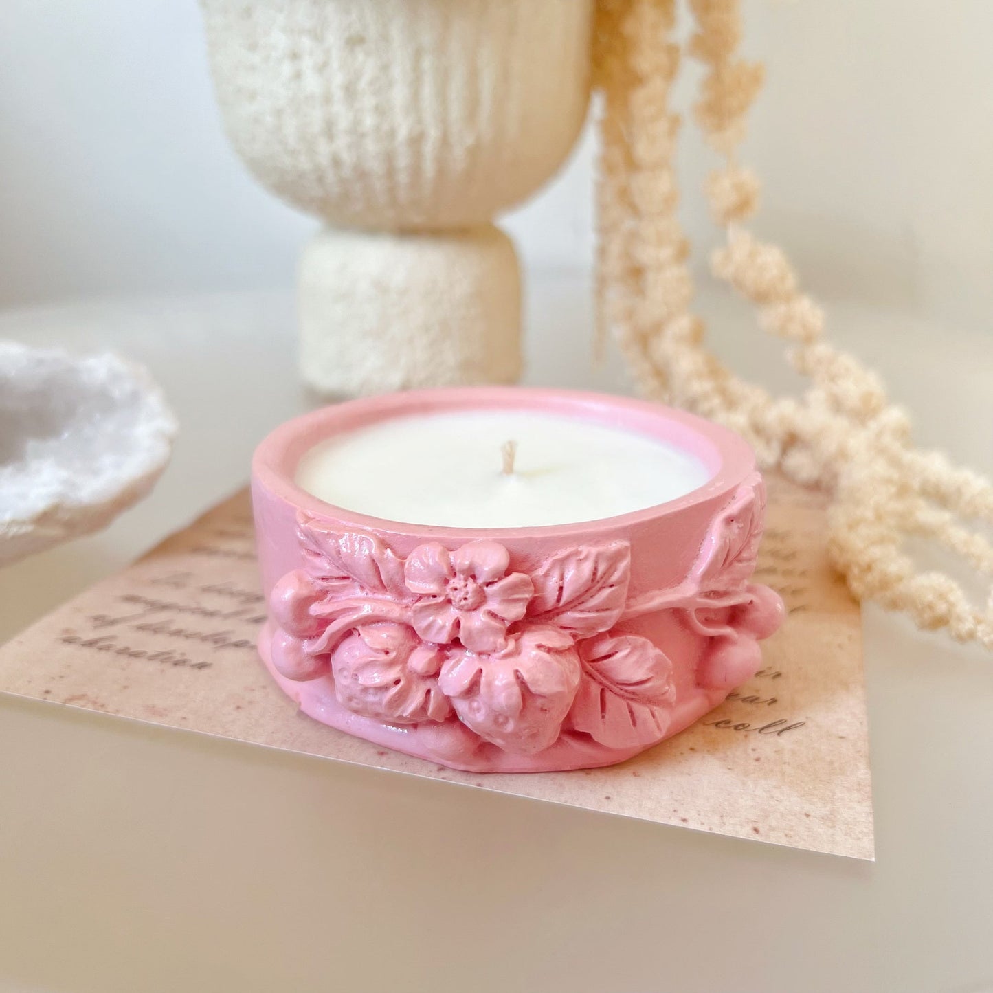 Strawberries Jar Soy Wax Candle