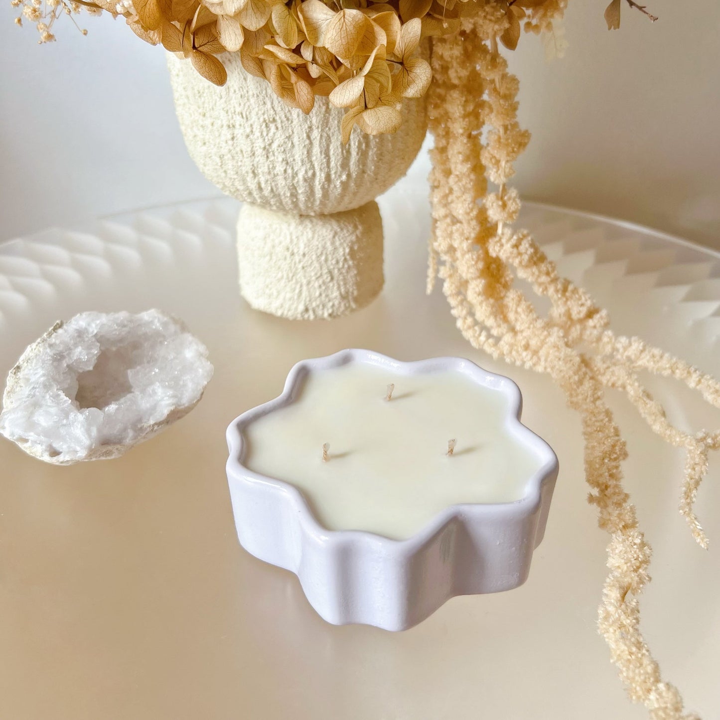 Cherry Flower Jar Soy Wax Candle