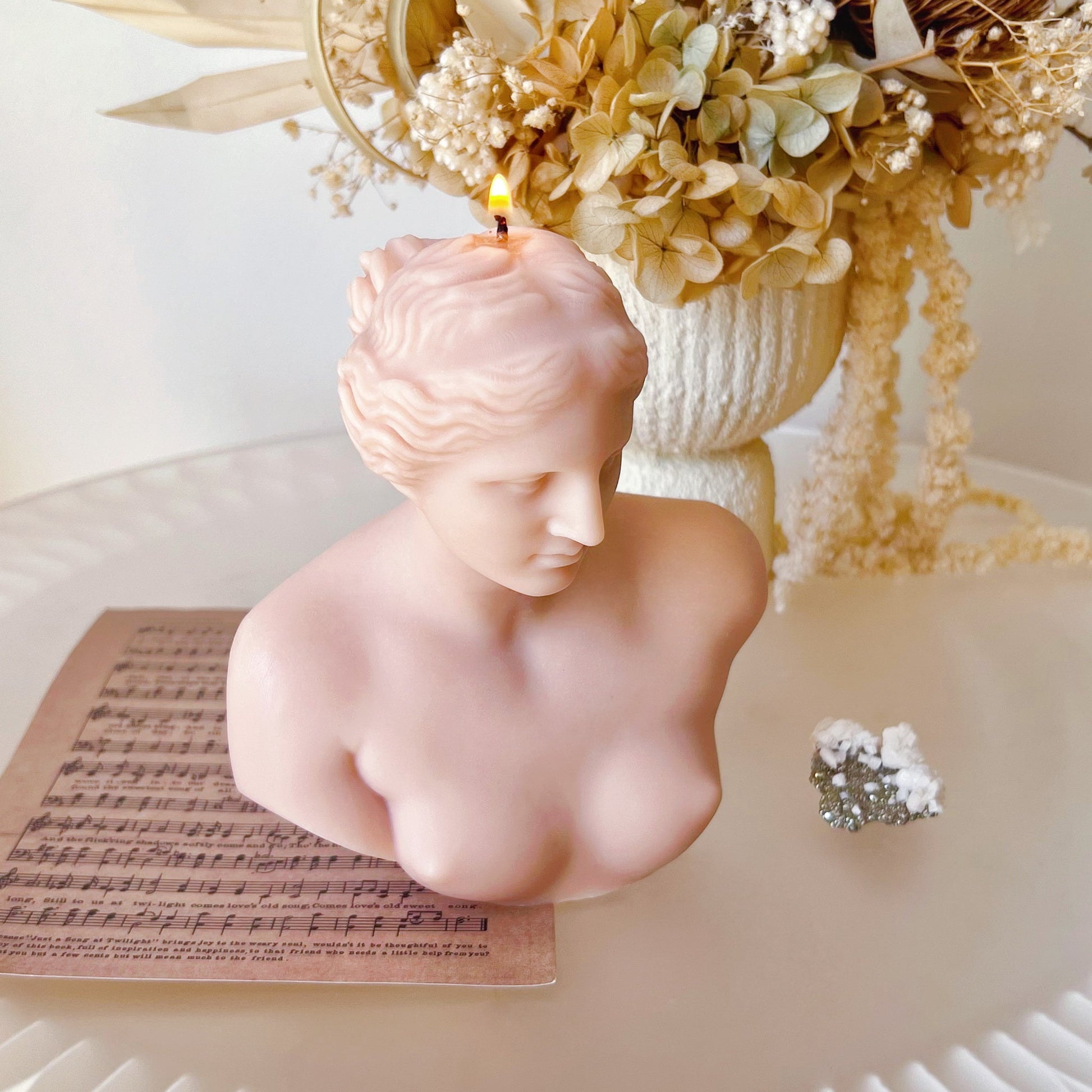 Venus de Milo Bust Scented Soy Candle