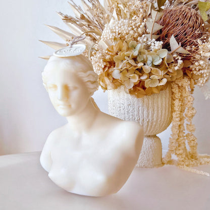 Venus de Milo Bust Scented Soy Candle