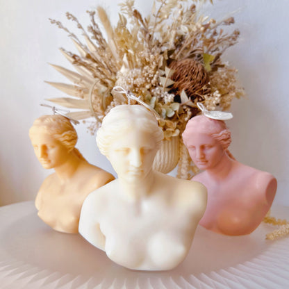 Venus de Milo Bust Scented Soy Candle