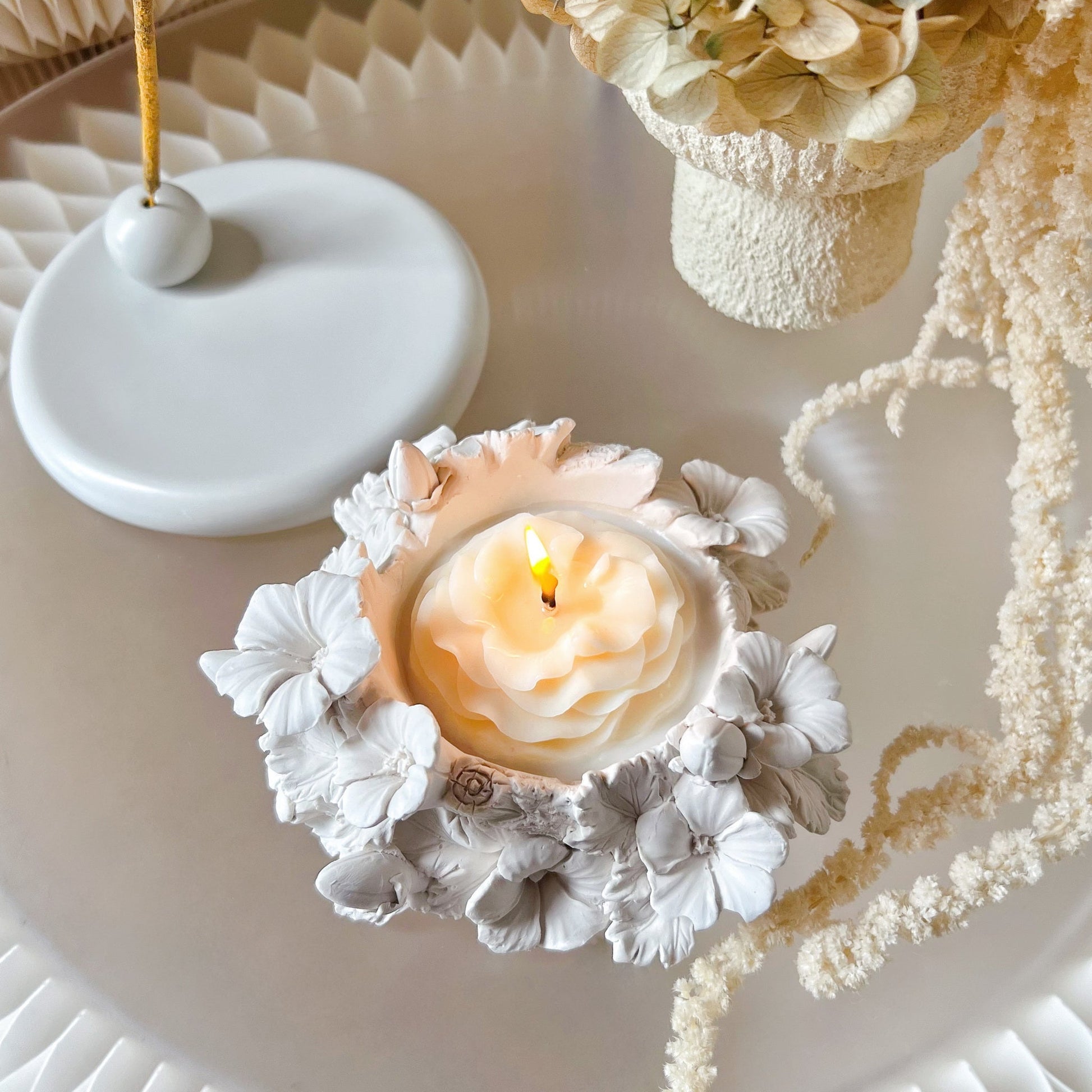 Flower Pot Soy Wax Candle