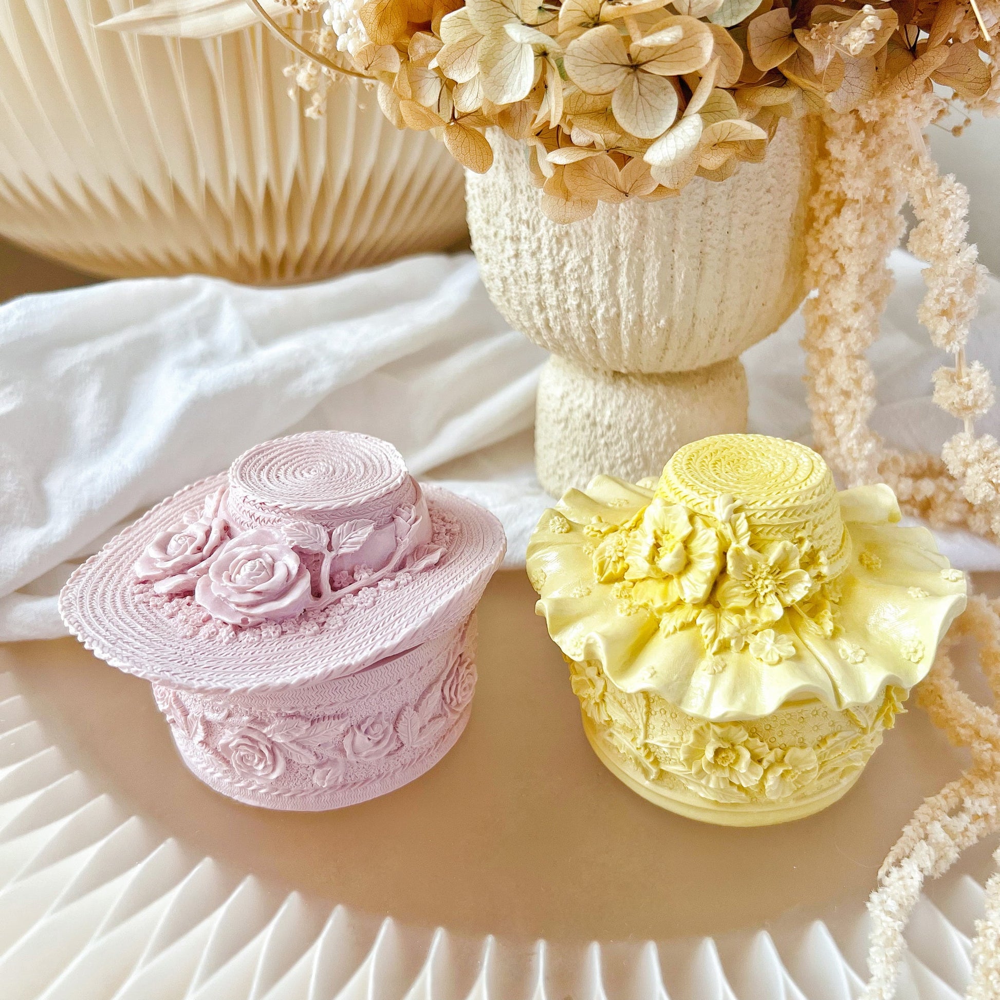 Flower Hat Shaped Trinket Box