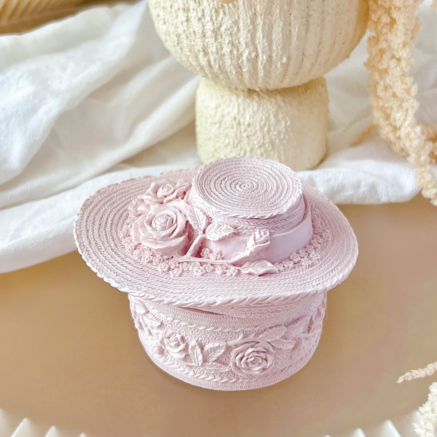 Flower Hat Shaped Trinket Box
