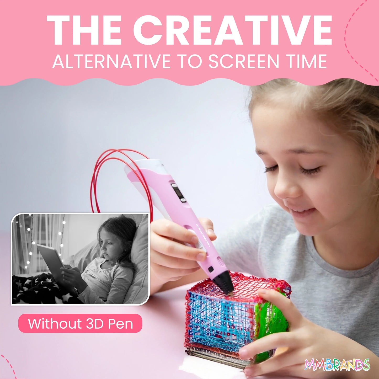 🎨 InnoSketch™ 3D Pen LED Display Electronic