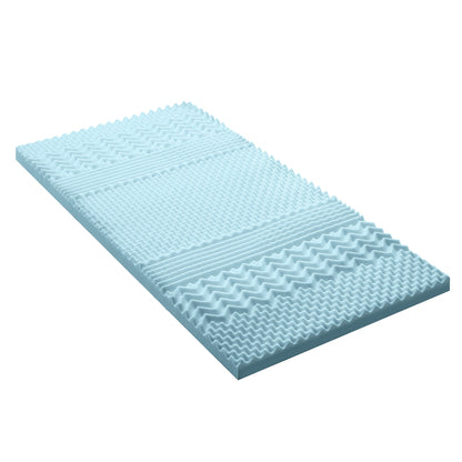 Giselle Bedding 5cm Memory Foam Mattress Topper 7-Zone King Single
