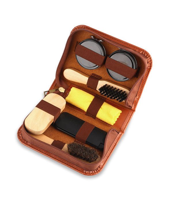 Men's Republic Shoe Shine Kit - 7 Pieces in Zipper Bag 2