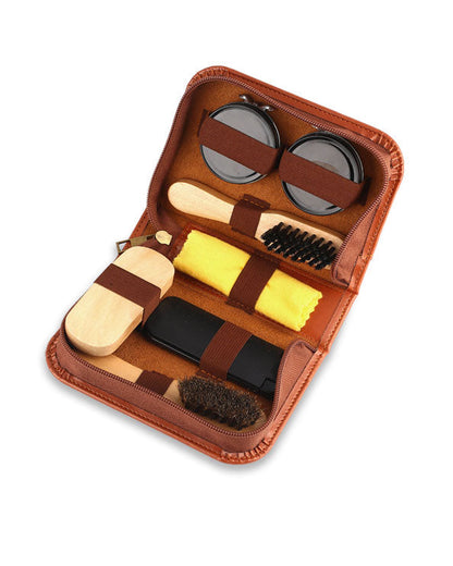 Men's Republic Shoe Shine Kit - 7 Pieces in Zipper Bag 2