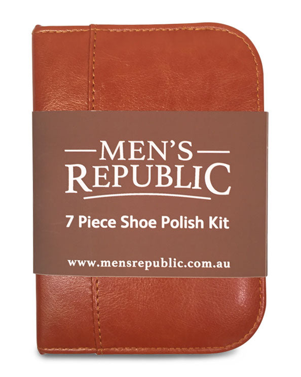 Men's Republic Shoe Shine Kit - 7 Pieces in Zipper Bag 4