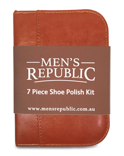 Men's Republic Shoe Shine Kit - 7 Pieces in Zipper Bag 4