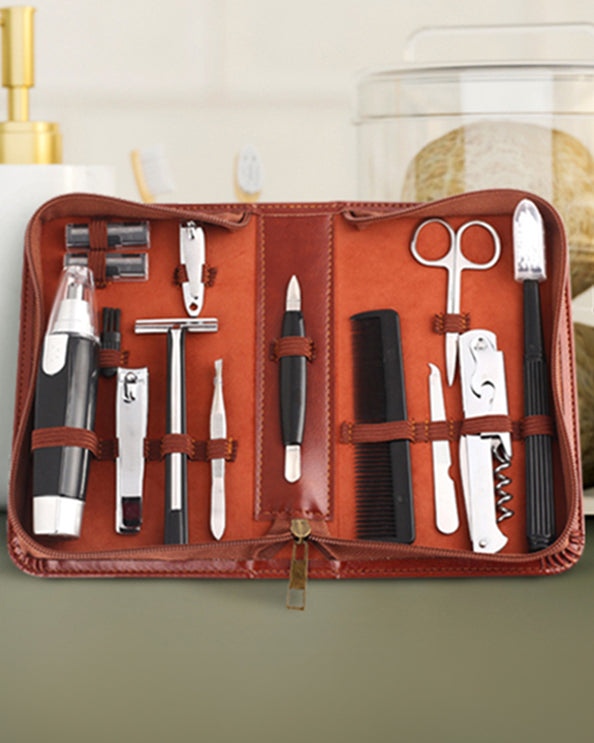 Men's Republic - Men's Grooming Kit - 12 Pieces in Zipper Bag 1