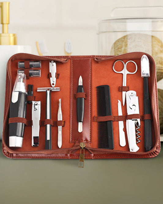 Men's Republic - Men's Grooming Kit - 12 Pieces in Zipper Bag 1
