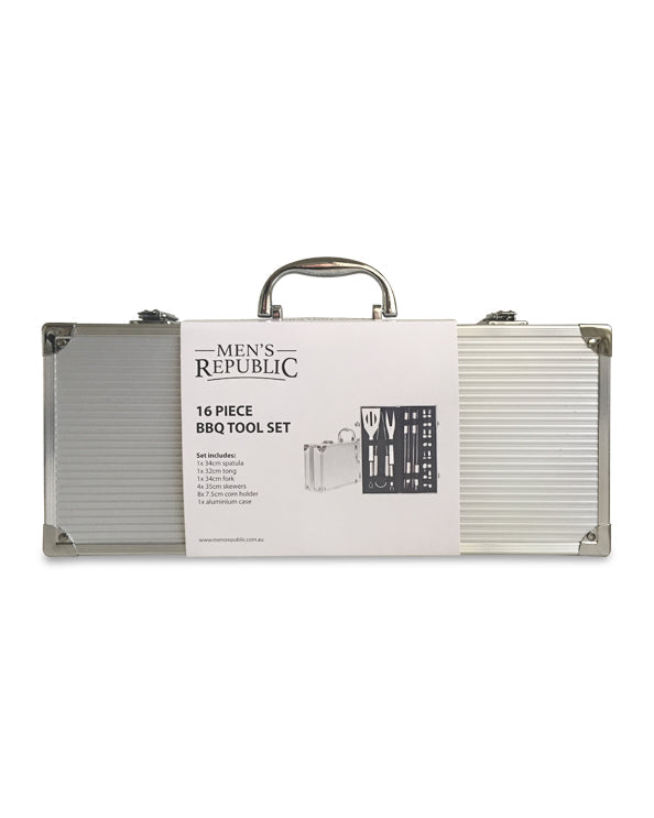 Men's Republic 16 Piece BBQ Set in Aluminium Case 3