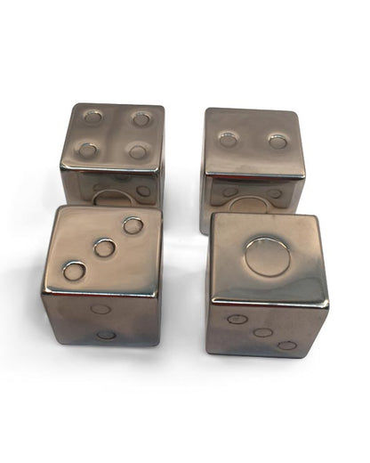 Men's Republic Dice Ice Cubes - 4 Pieces Stainless Steel 3