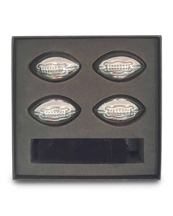 Men's Republic Footy Ball Ice Cubes - 4 Pieces Stainless Steel 2