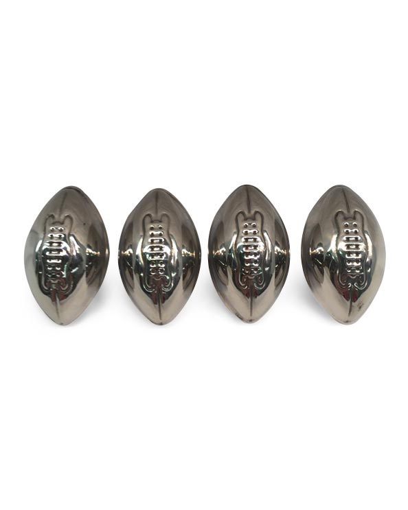 Men's Republic Footy Ball Ice Cubes - 4 Pieces Stainless Steel 3