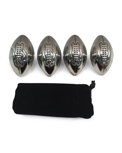 Men's Republic Footy Ball Ice Cubes - 4 Pieces Stainless Steel 4