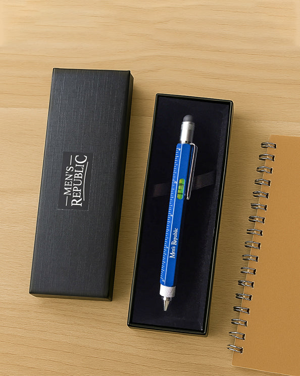 Men's Republic Stylus Pen Pocket Multi Tool 9-in-1 functions - Blue 1