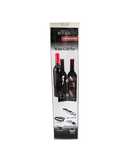 Men's Republic - Wine Tool Gift Set - 5 pcs in Bottle 5