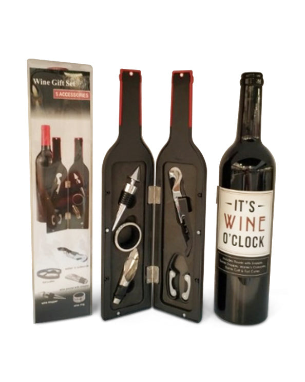 Men's Republic - Wine Tool Gift Set - 5 pcs in Bottle 2