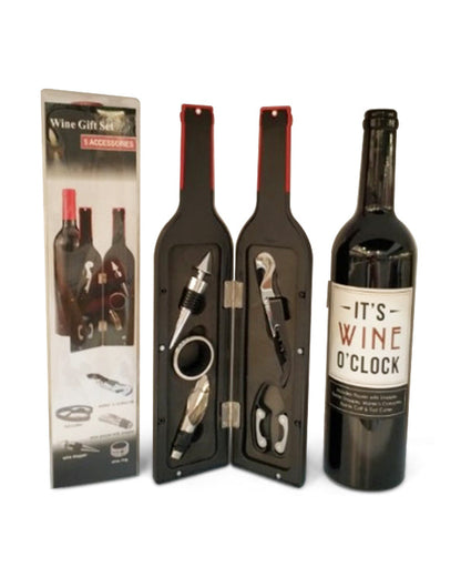 Men's Republic - Wine Tool Gift Set - 5 pcs in Bottle 2