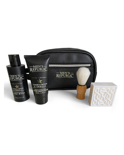 Men's Republic Grooming Kit - 4pc Cleansing in Toiletry Bag 2