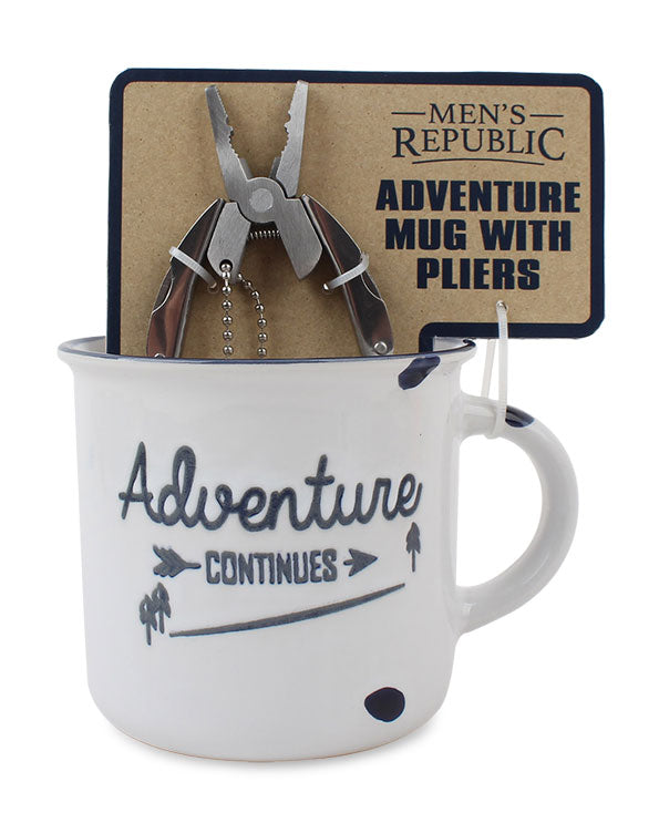 Men's Republic Adventure Mugs with Tool Gift Sets in Shelf Tray - 6 pcs 3