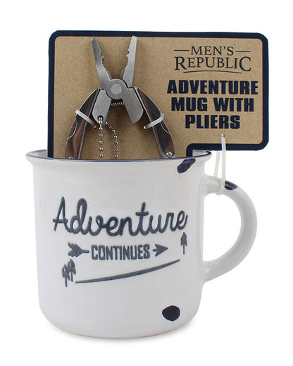 Men's Republic Adventure Mugs with Tool Gift Sets in Shelf Tray - 6 pcs 3