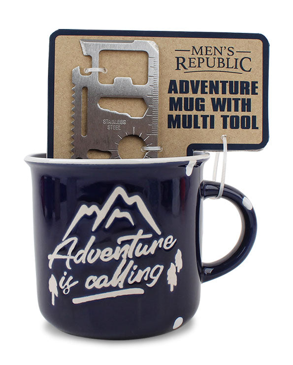 Men's Republic Adventure Mugs with Tool Gift Sets in Shelf Tray - 6 pcs 4